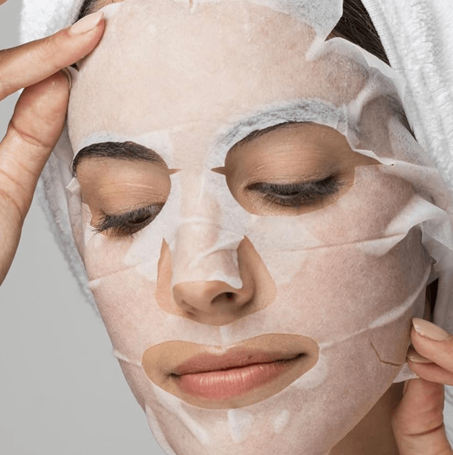 Masque en  facial tissu au collagène x2